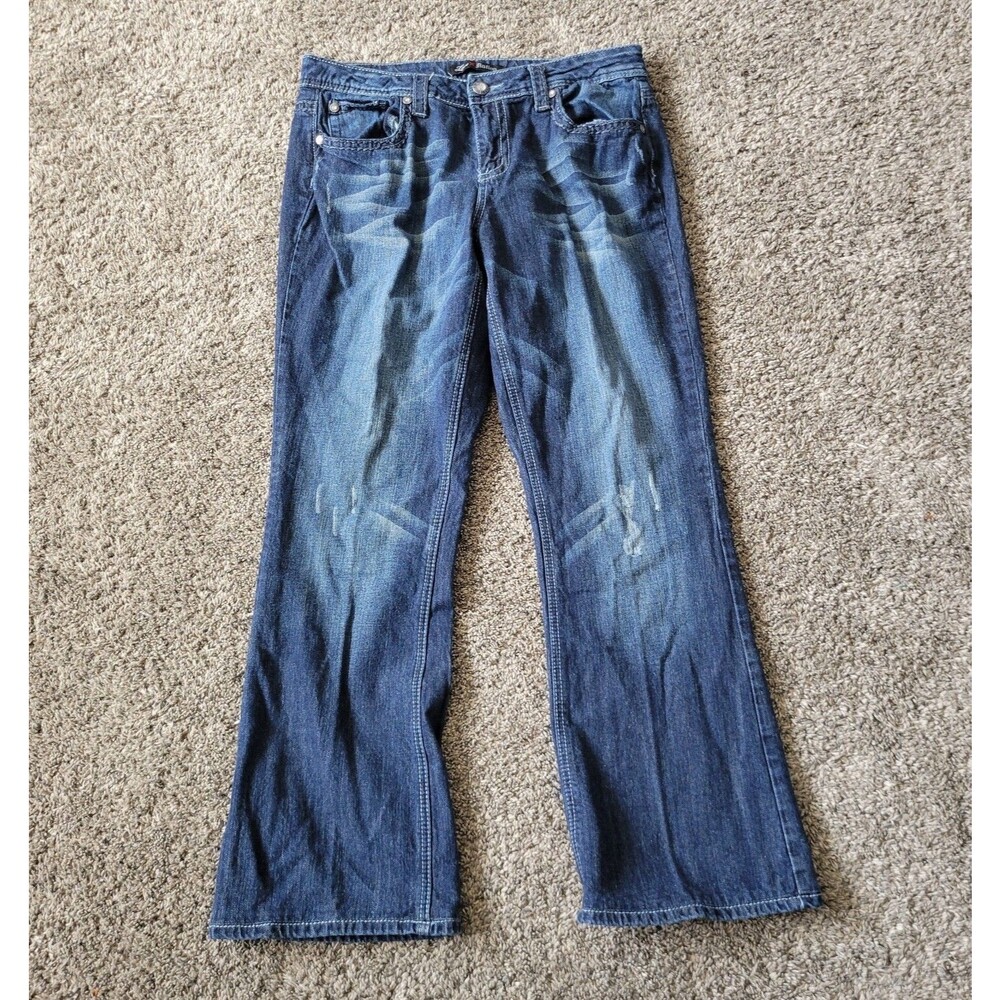 Love Nation Jeans Womens 10 Bootcut Flare Denim Casual Ladies 32x29 Blue